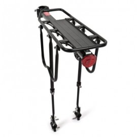 Deemount Bike Cycling Rear Carrier Shelves Quick Release Pannier Rack Seat (BLACK)
