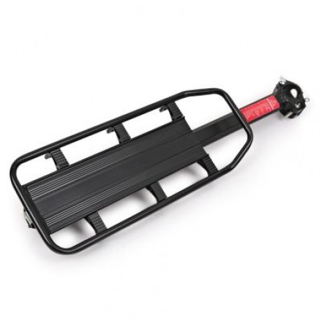 Deemount Bike Cycling Rear Carrier Shelves Quick Release Pannier Rack Seat (BLACK)