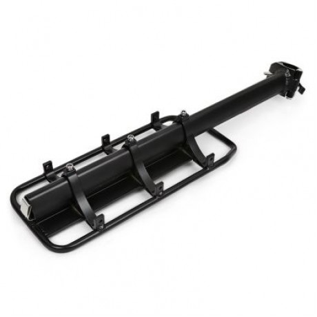 Deemount Bike Cycling Rear Carrier Shelves Quick Release Pannier Rack Seat (BLACK)