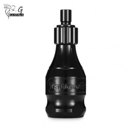 gustala 32MM Carved Adjustable Space Aluminum Tattoo Grip for Machine Needles (BLACK)