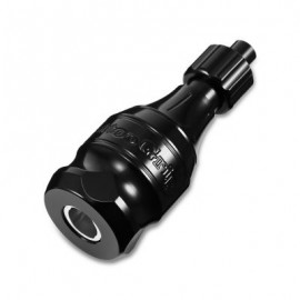 gustala 32MM Carved Adjustable Space Aluminum Tattoo Grip for Machine Needles (BLACK)