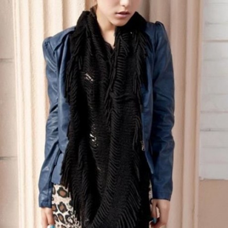 GORGEOUS IRREGULAR GEOMETRIC AND STRIPE DESIGN NECK WARMER FOR WOMEN (COLOR ASSORTED)