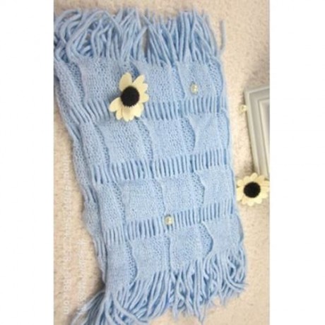 GORGEOUS IRREGULAR GEOMETRIC AND STRIPE DESIGN NECK WARMER FOR WOMEN (COLOR ASSORTED)
