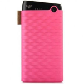 CAGER S13 10000MAH DUAL USB OUTPUTS DESIGN PORTABLE MOBILE POWER BANK (ROSE MADDER)