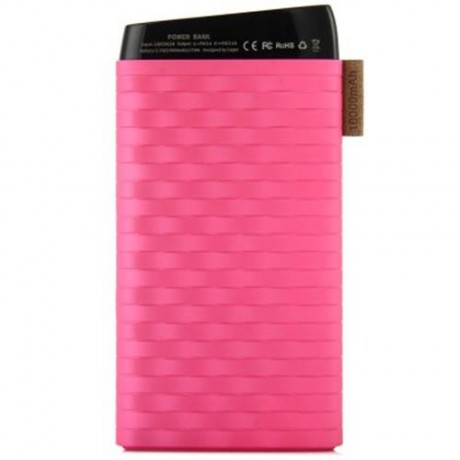 CAGER S13 10000MAH DUAL USB OUTPUTS DESIGN PORTABLE MOBILE POWER BANK (ROSE MADDER)