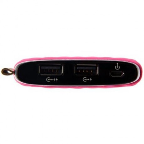 CAGER S13 10000MAH DUAL USB OUTPUTS DESIGN PORTABLE MOBILE POWER BANK (ROSE MADDER)