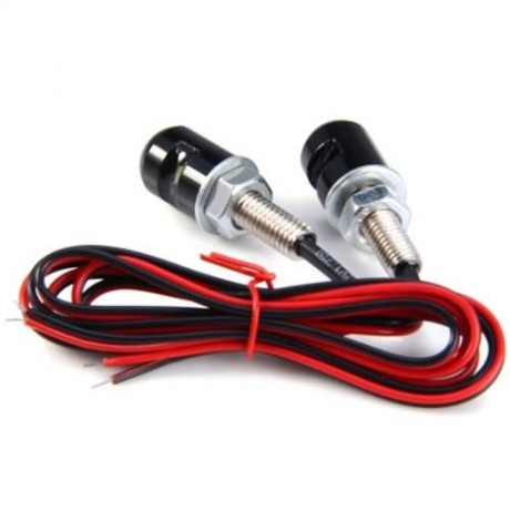 2PCS 12V SMD 3528 CAR MOTORCYCLE LICENSE PLATE SCREW BOLT LAMP WITH WHITE LIGHT