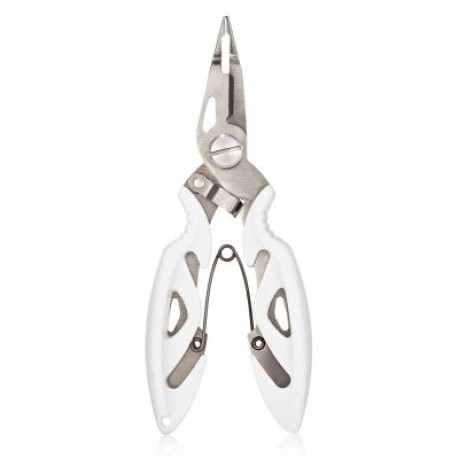 Outlife FG - 1007A Fishing Plier Braid Cutter Hook Remover Split Ring (WHITE)