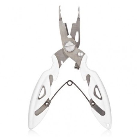 Outlife FG - 1007A Fishing Plier Braid Cutter Hook Remover Split Ring (WHITE)