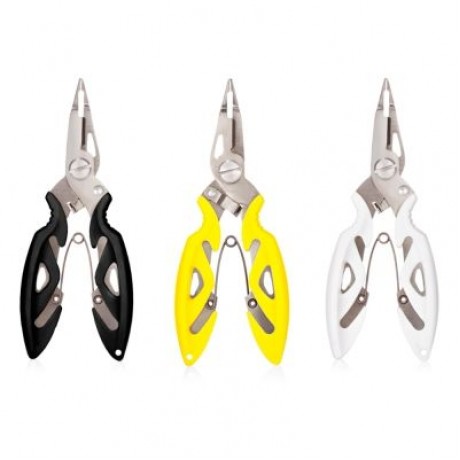 Outlife FG - 1007A Fishing Plier Braid Cutter Hook Remover Split Ring (BEE YELLOW)