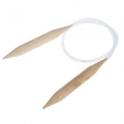 Professional 20mm Bamboo Circular Knitting Needle (BEIGE WOOD)