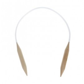 Professional 20mm Bamboo Circular Knitting Needle (BEIGE WOOD)