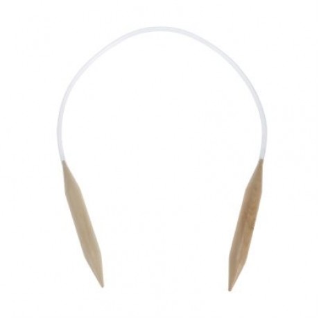 Professional 20mm Bamboo Circular Knitting Needle (BEIGE WOOD)