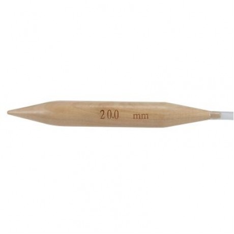 Professional 20mm Bamboo Circular Knitting Needle (BEIGE WOOD)