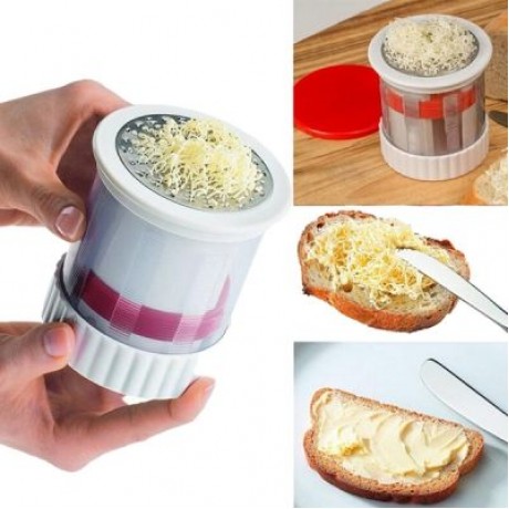 Stainless Steel Cheese Grater Chocolate Butter Cutter (WHITE)