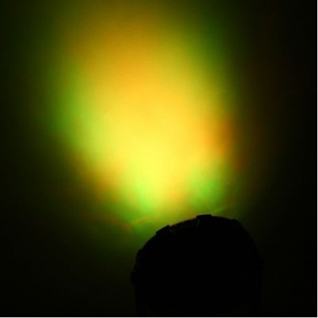 ZP005 - M RGB 6 LEDs Par Light with Remote Control for Stage Party (BLACK)