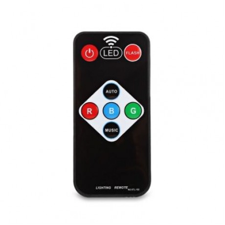 ZP005 - M RGB 6 LEDs Par Light with Remote Control for Stage Party (BLACK)
