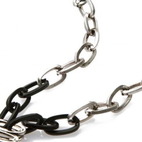 PUNK STYLE TRIANGLE SHAPE PENDANT NECKLACE FOR WOMEN (COFFEE)