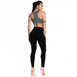 High Waist Skinny Solid Color Elastic Women Yoga Pants (BLACK)