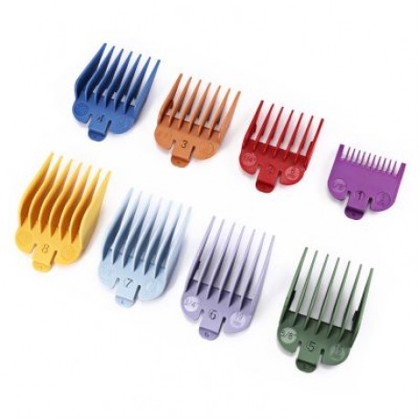 gustala 8pcs Guide Comb 3 / 6 / 10 / 13 / 16 / 19 / 22 / 25mm Hair Clipper Accessories (MU