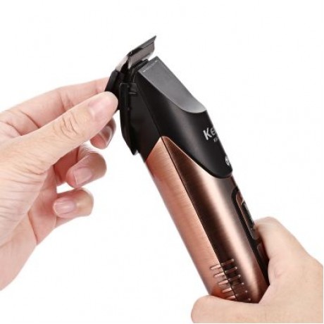 Kemei KM - 7500 Electric Hair Clipper Rechargeable LCD Cordless Adjustable Trimmer Kit (CH