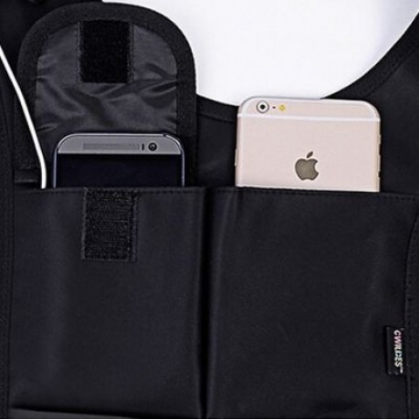 Security Anti-theft Hidden Armpit Shoulder Bag Mobile Phone Key Pack (BLACK)
