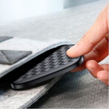 Baseus BSWC - P13 Fast Wireless Charger Woven Leather Charging Pad 10W (WHITE)