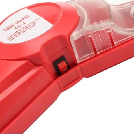 DL - 1 Drill Dust Collector with Laser Level for Picture Hanging (RED)