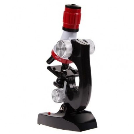 Children Microscope 100 - 1200X Cultivate Interest in Science Education Toy (RED)