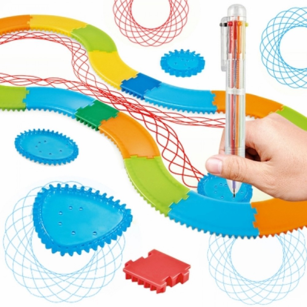 Creative Art Track Painting Ruler Set Children Educational Toy (MULTI-A)