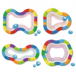 Creative Art Track Painting Ruler Set Children Educational Toy (MULTI-A)