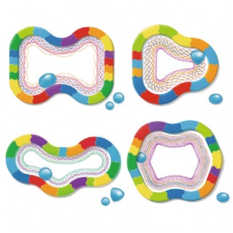 Creative Art Track Painting Ruler Set Children Educational Toy (MULTI-A)