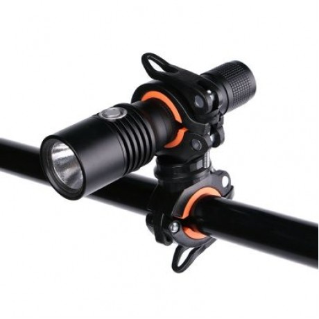 Wheelup 360 Degree Rotation Cycling Bicycle Flashlight Holder Bike Light Mount (BLACK)