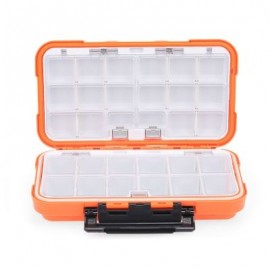 Professional Fishing Tackle Boxing Double Layer 30 Compartments Lure Angling Box (ORANGE)