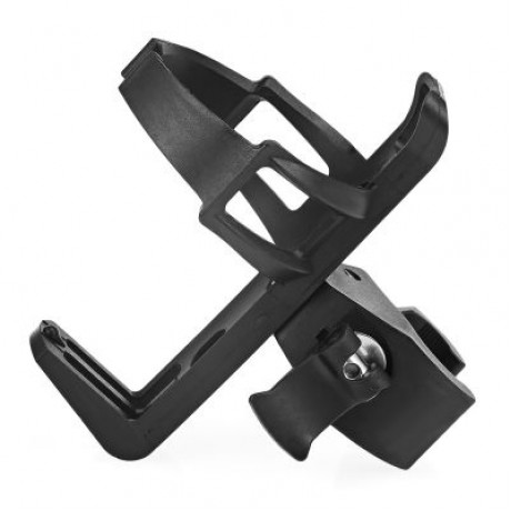 Bicycle Bike Quick Release Adjustable Water Bottle Kettle Cage Holder (BLACK)