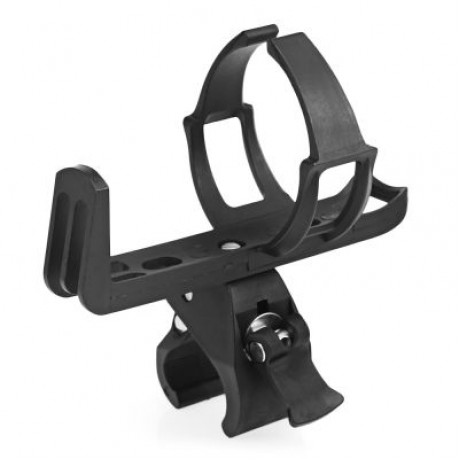 Bicycle Bike Quick Release Adjustable Water Bottle Kettle Cage Holder (BLACK)
