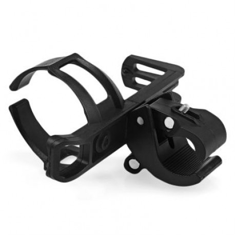 Bicycle Bike Quick Release Adjustable Water Bottle Kettle Cage Holder (BLACK)