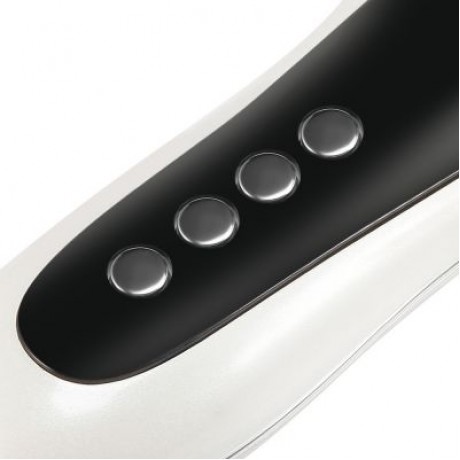 Ultrasonic Electric Vibrating Facial Skin Cold and Heat Ion Beauty Instrument (WHITE)