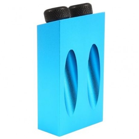 Woodworking Tools 6 / 8 / 10mm Angle Drilling 15 Degree Oblique Hole Locator (BLUE)