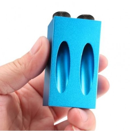 Woodworking Tools 6 / 8 / 10mm Angle Drilling 15 Degree Oblique Hole Locator (BLUE)