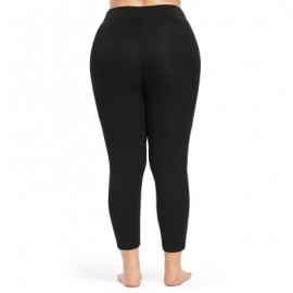 Plus Size Cutout Ankle Leggings (BLACK)