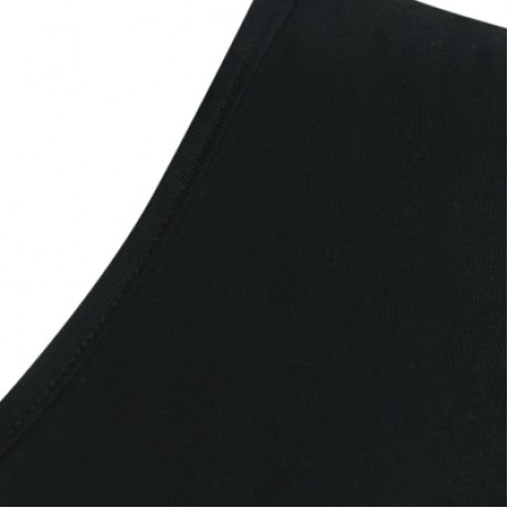 Cold Shoulder Back Criss Cross T-shirt  (BLACK)