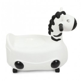 Baby Infant Potty Chair Child Toilet Training Seat PP with Wheels for Boys Girls (WHITE)