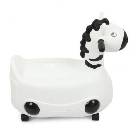 Baby Infant Potty Chair Child Toilet Training Seat PP with Wheels for Boys Girls (WHITE)