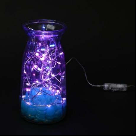 LH - BT - 100RGB 100 LEDs Fairy Copper String Light DIY Shape with App Control (MULTI)