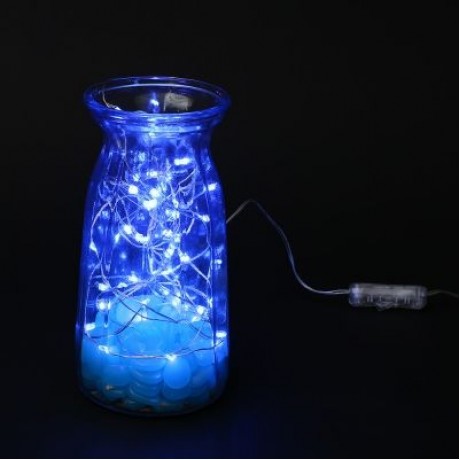 LH - BT - 100RGB 100 LEDs Fairy Copper String Light DIY Shape with App Control (MULTI)