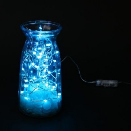 LH - BT - 100RGB 100 LEDs Fairy Copper String Light DIY Shape with App Control (MULTI)