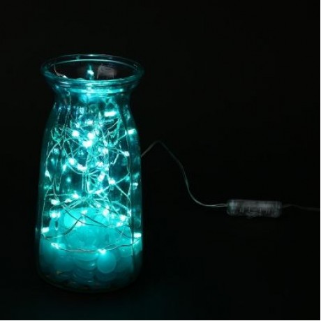 LH - BT - 100RGB 100 LEDs Fairy Copper String Light DIY Shape with App Control (MULTI)