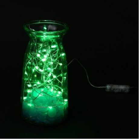 LH - BT - 100RGB 100 LEDs Fairy Copper String Light DIY Shape with App Control (MULTI)