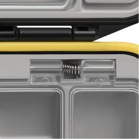12 Compartments Waterproof Fishing Tackle Storage Box Plastic Fish Lure Bag (BLACK)